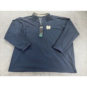 Men’s Notre Dame Fighting Irish Quarter Zip Brand New With Tags NCAA Antigua 4XL